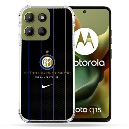 Coque Renforcée Pour Motorola G15 Foot Inter Milan