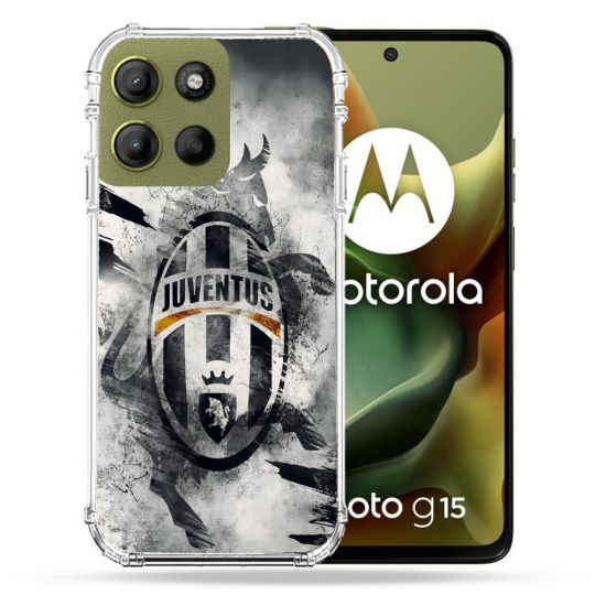 Coque Renforcée Pour Motorola G15 Foot Juventus Turin