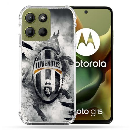Coque Renforcée Pour Motorola G15 Foot Juventus Turin