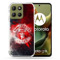 Coque Renforcée Pour Motorola G15 Foot Manchester United