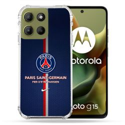 Coque Renforcée Pour Motorola G15 Foot PSG Fier