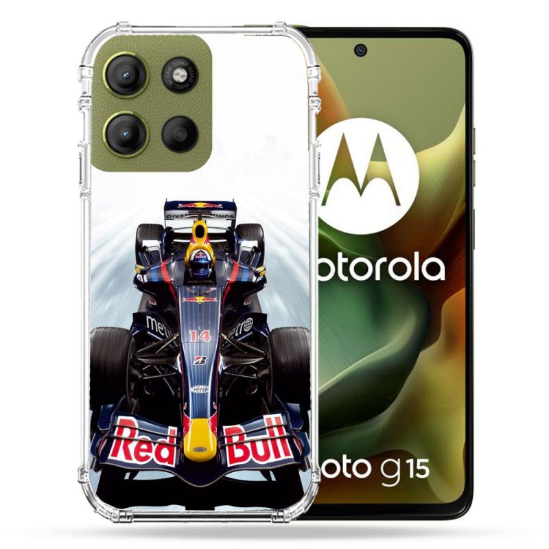 Coque Renforcée Pour Motorola G15 Formule 1 F1 Red Bull