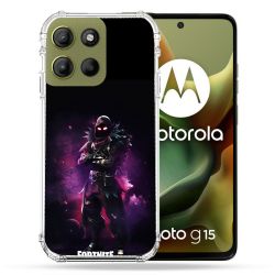 Coque Renforcée Pour Motorola G15 Fortnite Raven