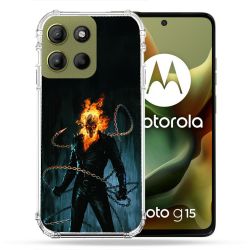 Coque Renforcée Pour Motorola G15 Ghost Rider