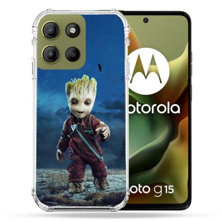 Coque Renforcée Pour Motorola G15 Groot Bleu