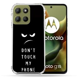 Coque Renforcée Pour Motorola G15 Humour Don't Touch