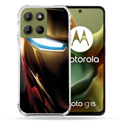 Coque Renforcée Pour Motorola G15 Iron Man Casque