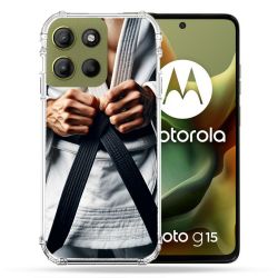 Coque Renforcée Pour Motorola G15 Kimono Ceinture