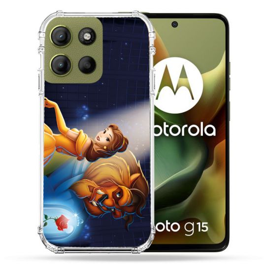 Coque Renforcée Pour Motorola G15 La Belle et La Bête