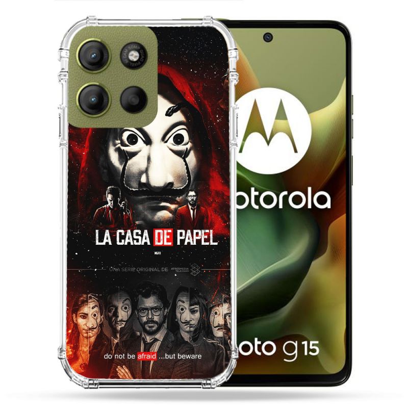 Coque Renforcée Pour Motorola G15 La Casa De Papel