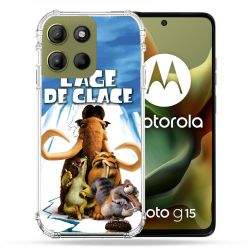 Coque Renforcée Pour Motorola G15 L'âge de Glace Affiche