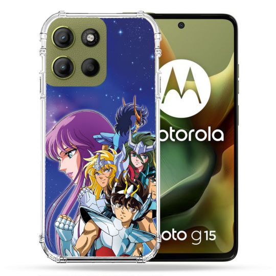 Coque Renforcée Pour Motorola G15 Les Chevaliers Du Zodiaque