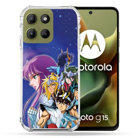 Coque Renforcée Pour Motorola G15 Les Chevaliers Du Zodiaque