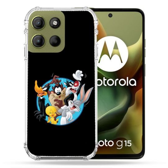 Coque Renforcée Pour Motorola G15 Looney Tunes