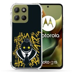 Coque Renforcée Pour Motorola G15 Manga Assassination Classroom Kuro Noir
