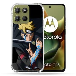 Coque Renforcée Pour Motorola G15 Manga Boruto Tatouage