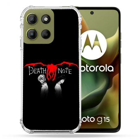 Coque Renforcée Pour Motorola G15 Manga Death Note Noir