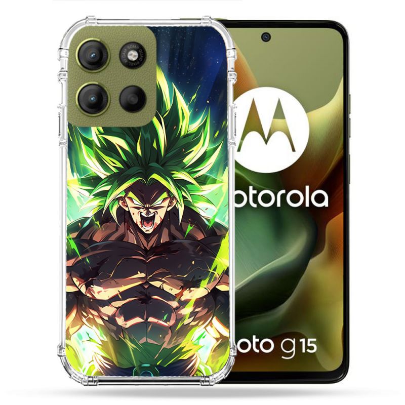 Coque Renforcée Pour Motorola G15 Manga Dragon Ball Broly