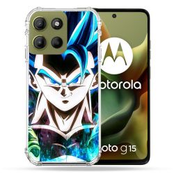 Coque Renforcée Pour Motorola G15 Manga Dragon Ball Gogeta Visage