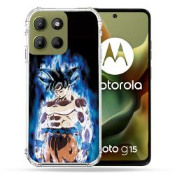 Coque Renforcée Pour Motorola G15 Manga Dragon Ball Sangoku Noir