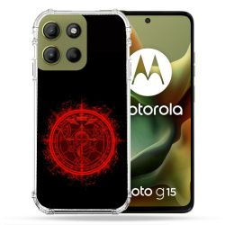 Coque Renforcée Pour Motorola G15 Manga Fullmetal Alchemist Logo