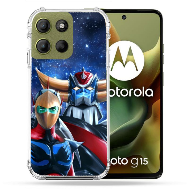 Coque Renforcée Pour Motorola G15 Manga Goldorak