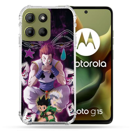 Coque Renforcée Pour Motorola G15 Manga Hunter X Hunter Hisoka