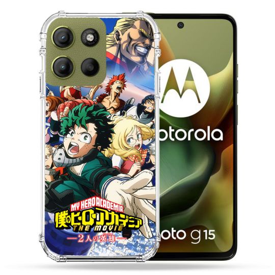 Coque Renforcée Pour Motorola G15 Manga My Hero Academia Affiche