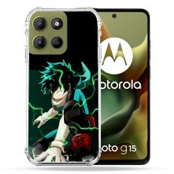Coque Renforcée Pour Motorola G15 Manga My Hero Academia Deku