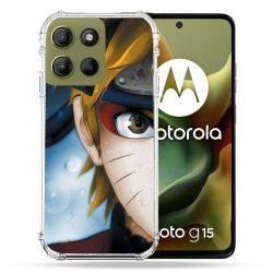 Coque Renforcée Pour Motorola G15 Manga Naruto Blanc