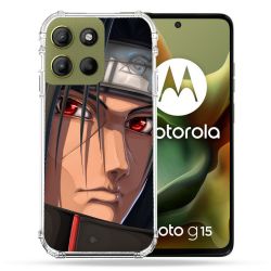 Coque Renforcée Pour Motorola G15 Manga Naruto Itachi Visage