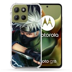Coque Renforcée Pour Motorola G15 Manga Naruto Kakashi