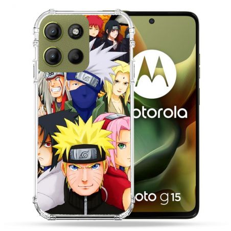 Coque Renforcée Pour Motorola G15 Manga Naruto Team