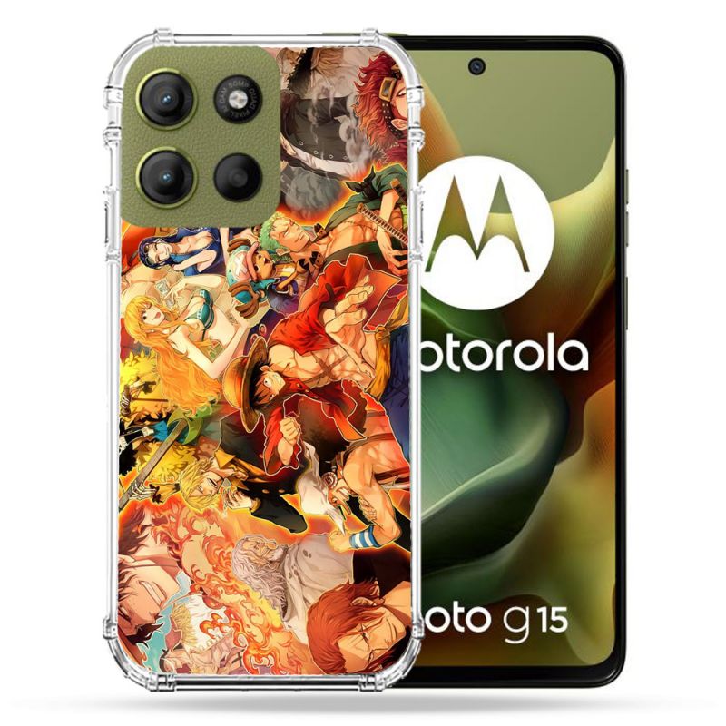 Coque Renforcée Pour Motorola G15 Manga One Piece Nakama