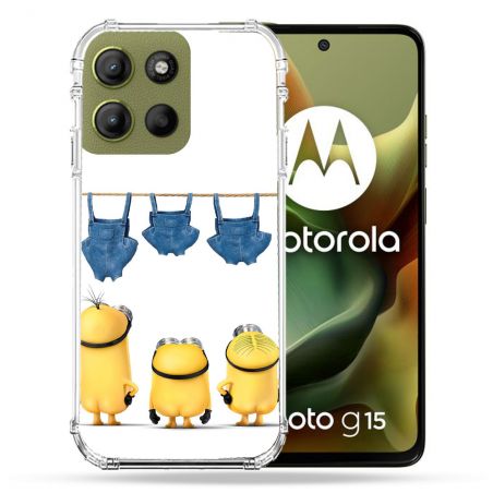 Coque Renforcée Pour Motorola G15 Minions Nus