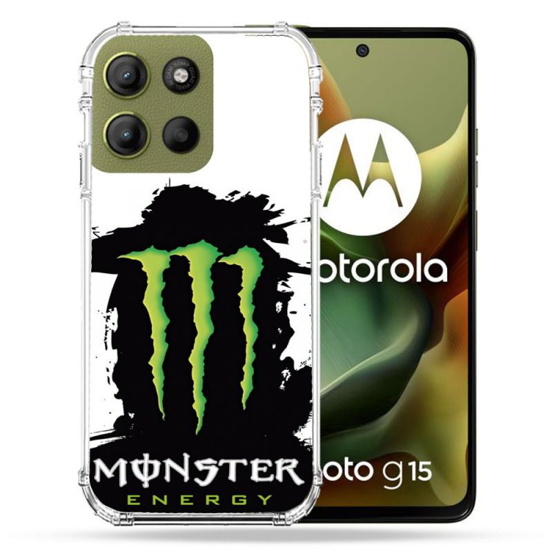 Coque Renforcée Pour Motorola G15 Monster Energy Tache