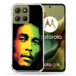 Coque Renforcée Pour Motorola G15 Musique Bob Marley 2