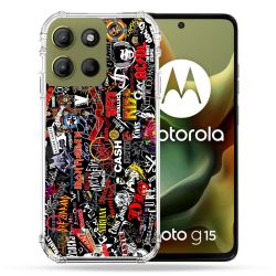 Coque Renforcée Pour Motorola G15 Musique Rock Groupe