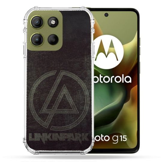 Coque Renforcée Pour Motorola G15 Musique Rock Linkin Park