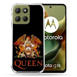 Coque Renforcée Pour Motorola G15 Musique Rock Queen