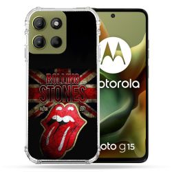 Coque Renforcée Pour Motorola G15 Musique Rolling Stones