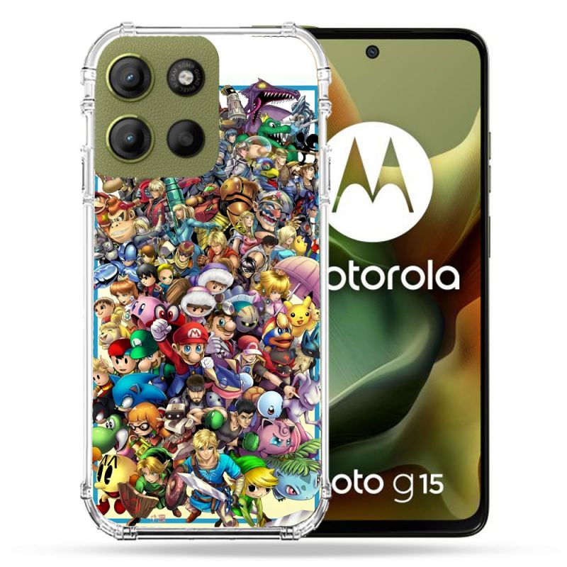Coque Renforcée Pour Motorola G15 Nintendo