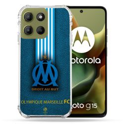Coque Renforcée Pour Motorola G15 Olympique Marseille OM Bande
