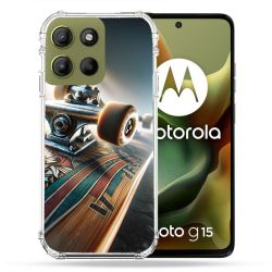 Coque Renforcée Pour Motorola G15 Planche Skate