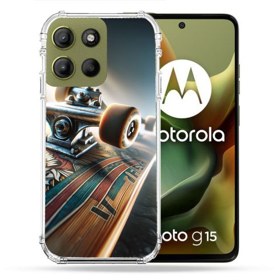 Coque Renforcée Pour Motorola G15 Planche Skate
