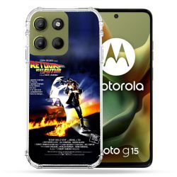 Coque Renforcée Pour Motorola G15 Retour Vers Le Futur Affiche