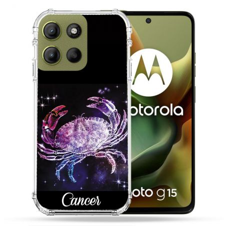 Coque Renforcée Pour Motorola G15 Signe Zodiaque 2 Cancer