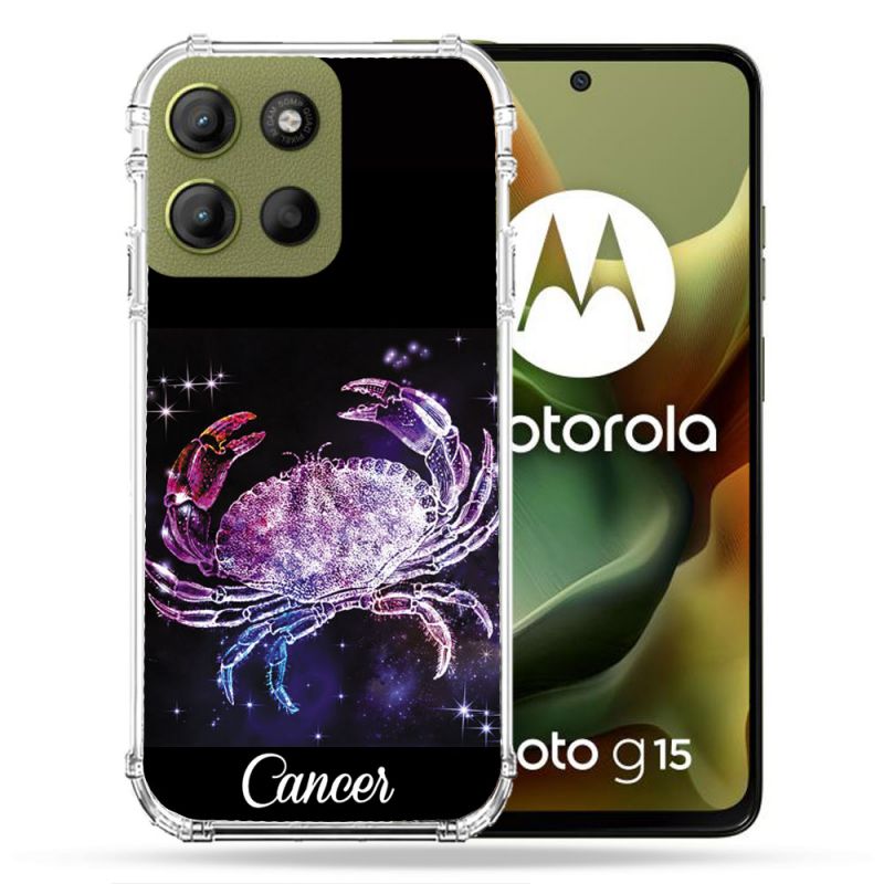 Coque Renforcée Pour Motorola G15 Signe Zodiaque 2 Cancer