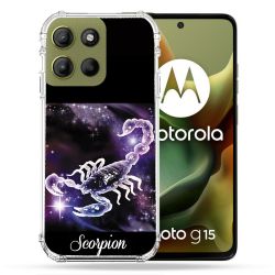 Coque Renforcée Pour Motorola G15 Signe Zodiaque 2 Scorpion