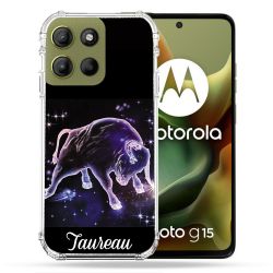 Coque Renforcée Pour Motorola G15 Signe Zodiaque 2 Taureau